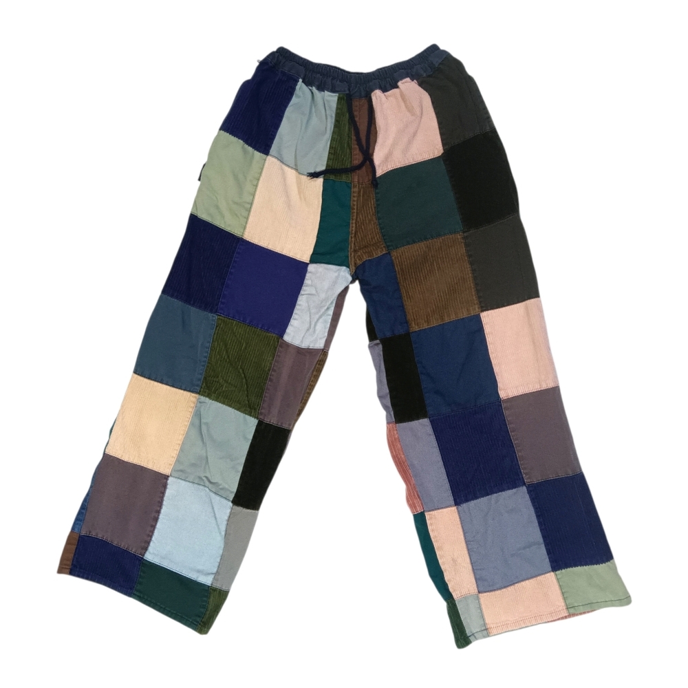 Patchwork Corduroy Pants for Men